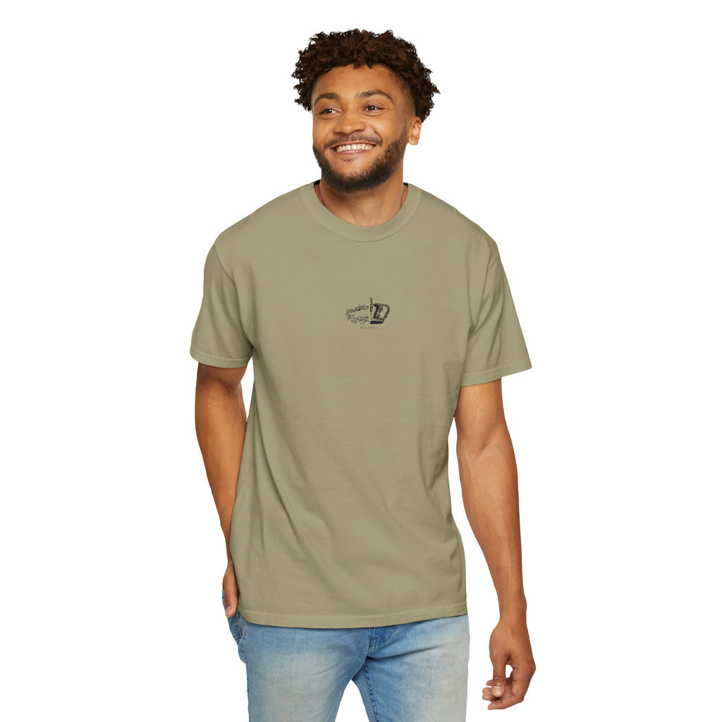 Half Crown of Thorns & Crown Jesus Is King T-Shirt | Minimal Christian Tee