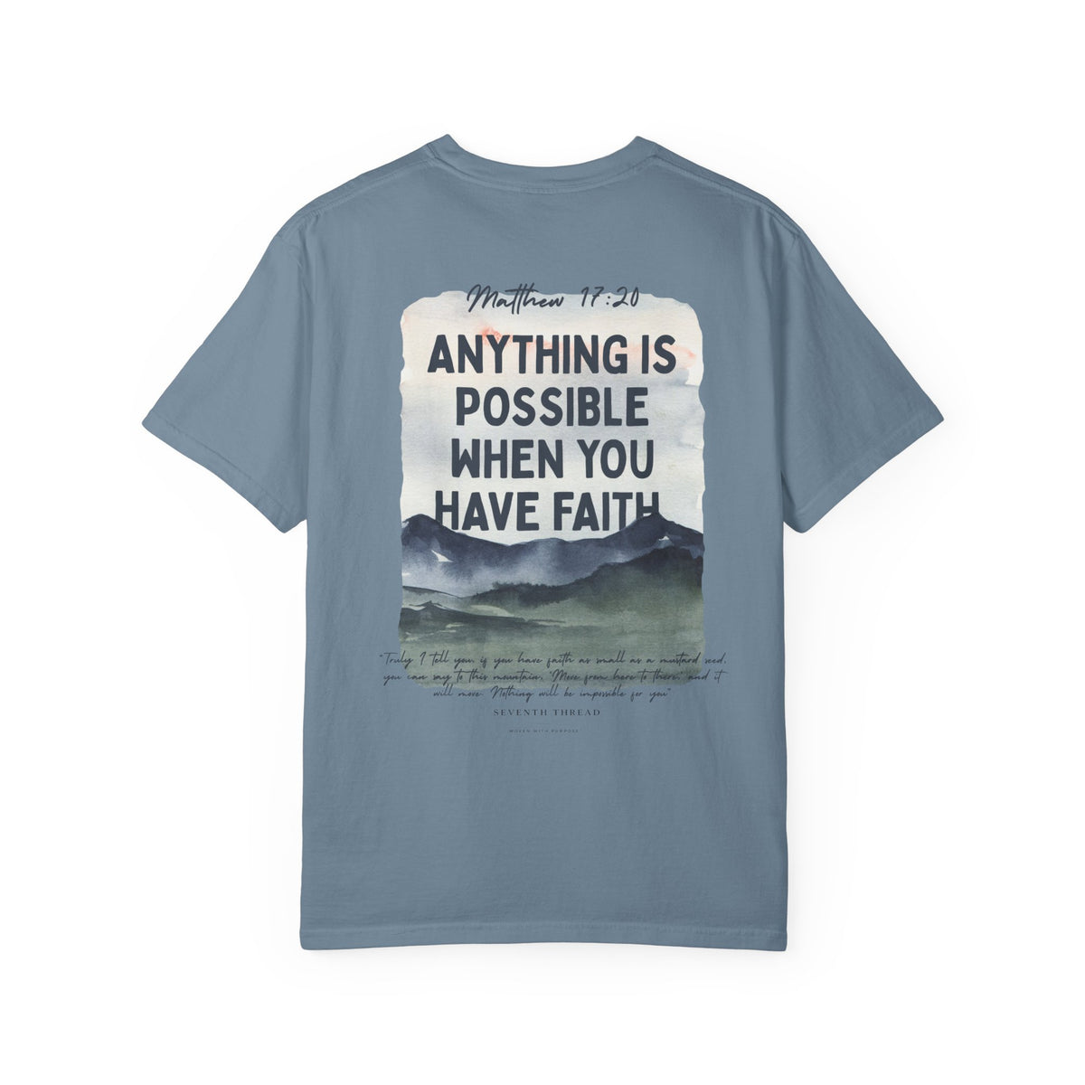 Matthew 17:20 Faith Mountains T-shirt