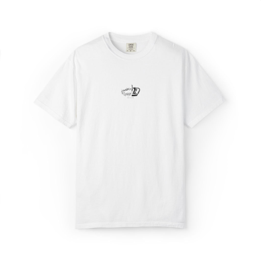 Half Crown of Thorns & Crown Jesus Is King T-Shirt | Minimal Christian Tee