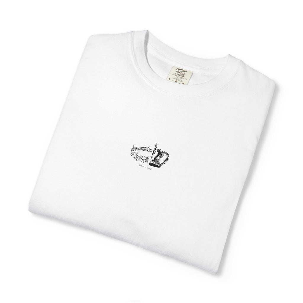 Half Crown of Thorns & Crown Jesus Is King T-Shirt | Minimal Christian Tee