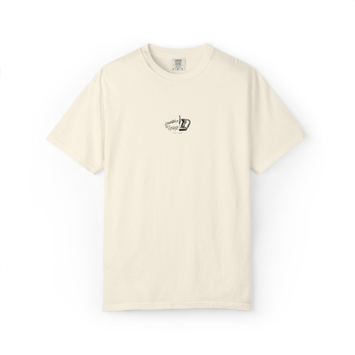Half Crown of Thorns & Crown Jesus Is King T-Shirt | Minimal Christian Tee